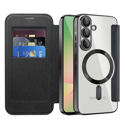 MagSafe-kotelo Samsung Galaxy A57 5G:lle, Techsuit, SmartMag Book, Musta