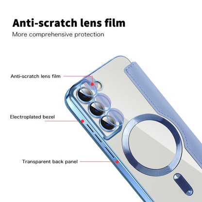 MagSafe-kuori Samsung Galaxy S22 5G S901:lle, Techsuit, SmartMag Book, Sininen