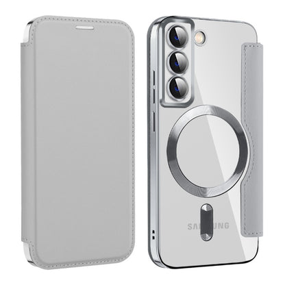 MagSafe-kuori Samsung Galaxy S22 5G S901:lle, Techsuit, SmartMag Book, Harmaa