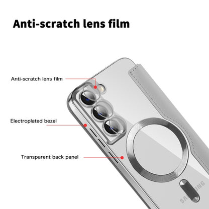 MagSafe-kuori Samsung Galaxy S22 5G S901:lle, Techsuit, SmartMag Book, Harmaa