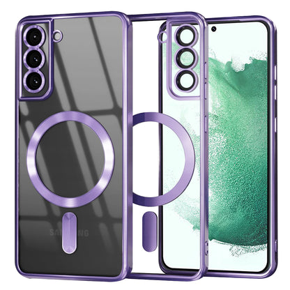 MagSafe-kuori Samsung Galaxy S22+ 5G S906:lle, Techsuit, Luxury Crystal, Vaalean violetti
