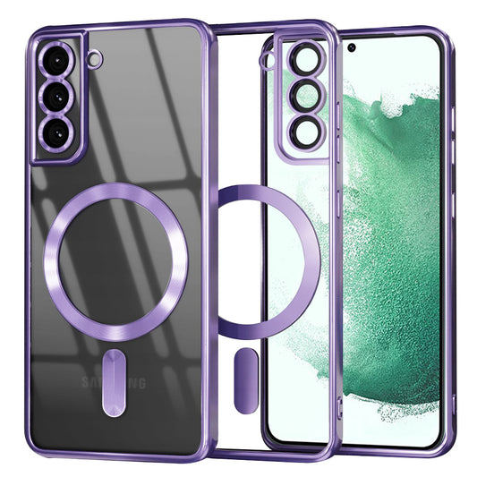 MagSafe-kuori Samsung Galaxy S22+ 5G S906:lle, Techsuit, Luxury Crystal, Vaalean violetti