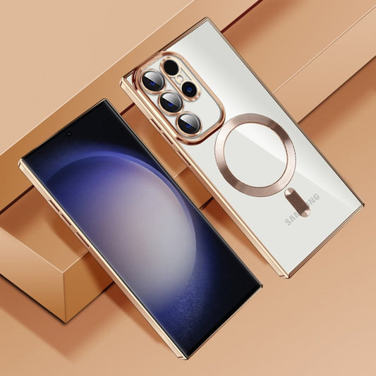 MagSafe-kuori Samsung Galaxy S22 Ultra 5G S908:lle, Techsuit, Luxury Crystal, Vaaleanvihreä