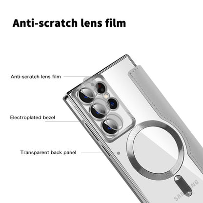 MagSafe-kuori Samsung Galaxy S22 Ultra 5G S908:lle, Techsuit, SmartMag Book, Harmaa