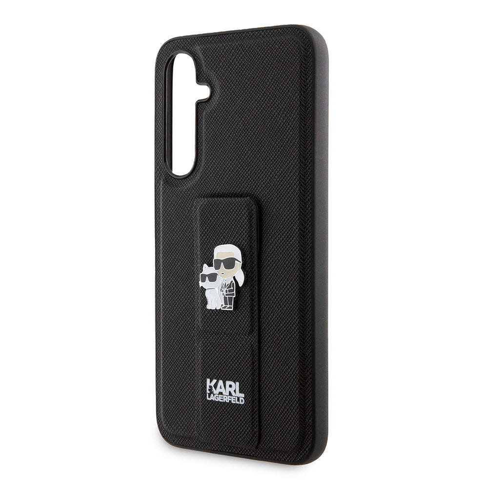 MagSafe-kotelo Samsung Galaxy S23 FE S711:lle, Karl Lagerfeld, Saffiano Gripstand Karl & Choupette, Sininen