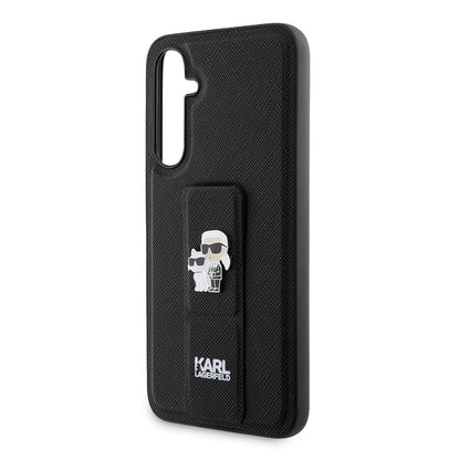 MagSafe-kotelo Samsung Galaxy S23 FE S711:lle, Karl Lagerfeld, Saffiano Gripstand Karl & Choupette, Sininen