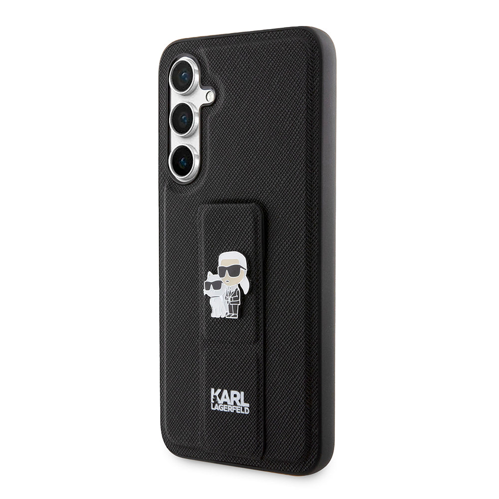 MagSafe-kotelo Samsung Galaxy S23 FE S711:lle, Karl Lagerfeld, Saffiano Gripstand Karl & Choupette, Sininen