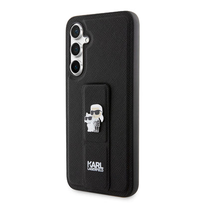 MagSafe-kotelo Samsung Galaxy S23 FE S711:lle, Karl Lagerfeld, Saffiano Gripstand Karl & Choupette, Sininen