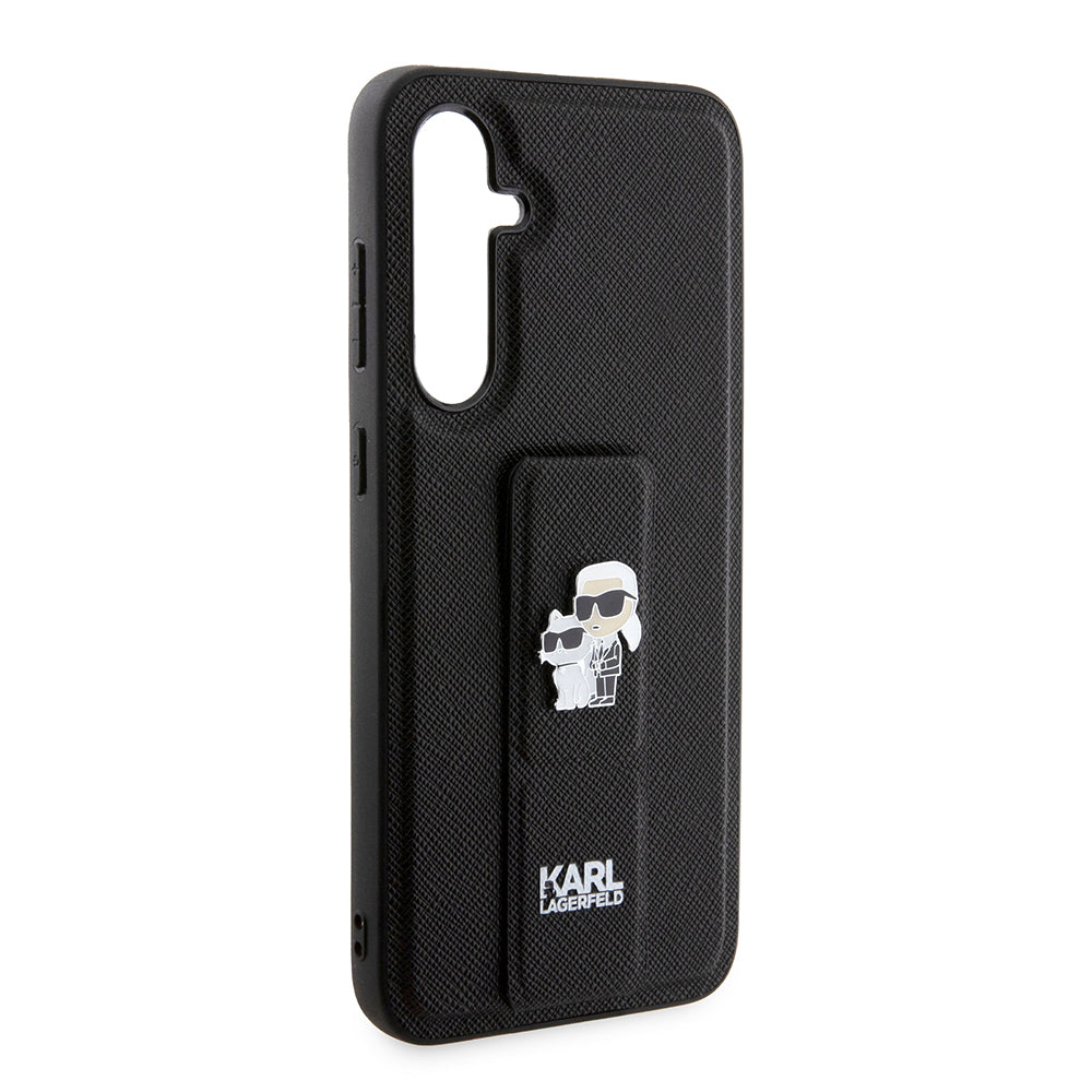 MagSafe-kotelo Samsung Galaxy S23 FE S711:lle, Karl Lagerfeld, Saffiano Gripstand Karl & Choupette, Sininen