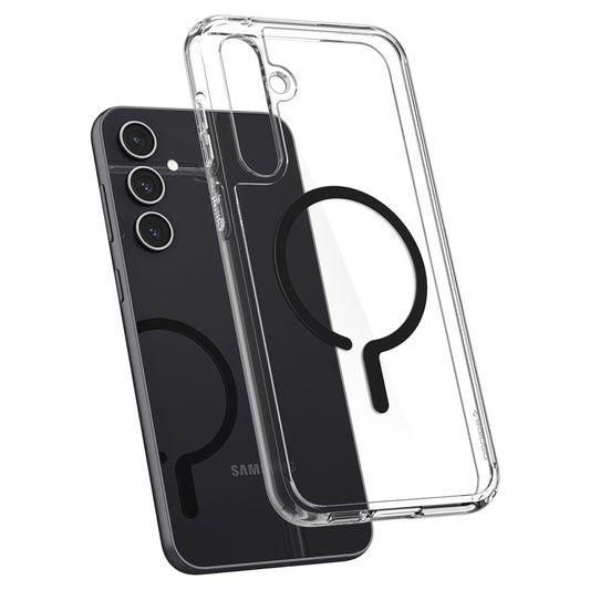 MagSafe-kotelo Samsung Galaxy S23 FE S711:lle, Spigen, Ultra Hybrid OneTap Ring, Läpinäkyvä