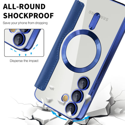 MagSafe-kuori Samsung Galaxy S23 FE S711:lle, Techsuit, SmartMag Book, Sininen