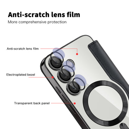 MagSafe-kuori Samsung Galaxy S23 FE S711:lle, Techsuit, SmartMag Book, Musta