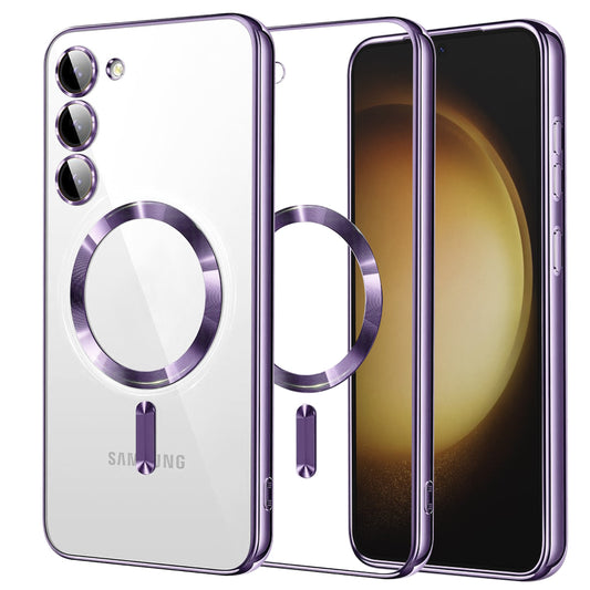 MagSafe-kuori Samsung Galaxy S23+ S916:lle, Techsuit, Luxury Crystal, Vaaleanvioletti