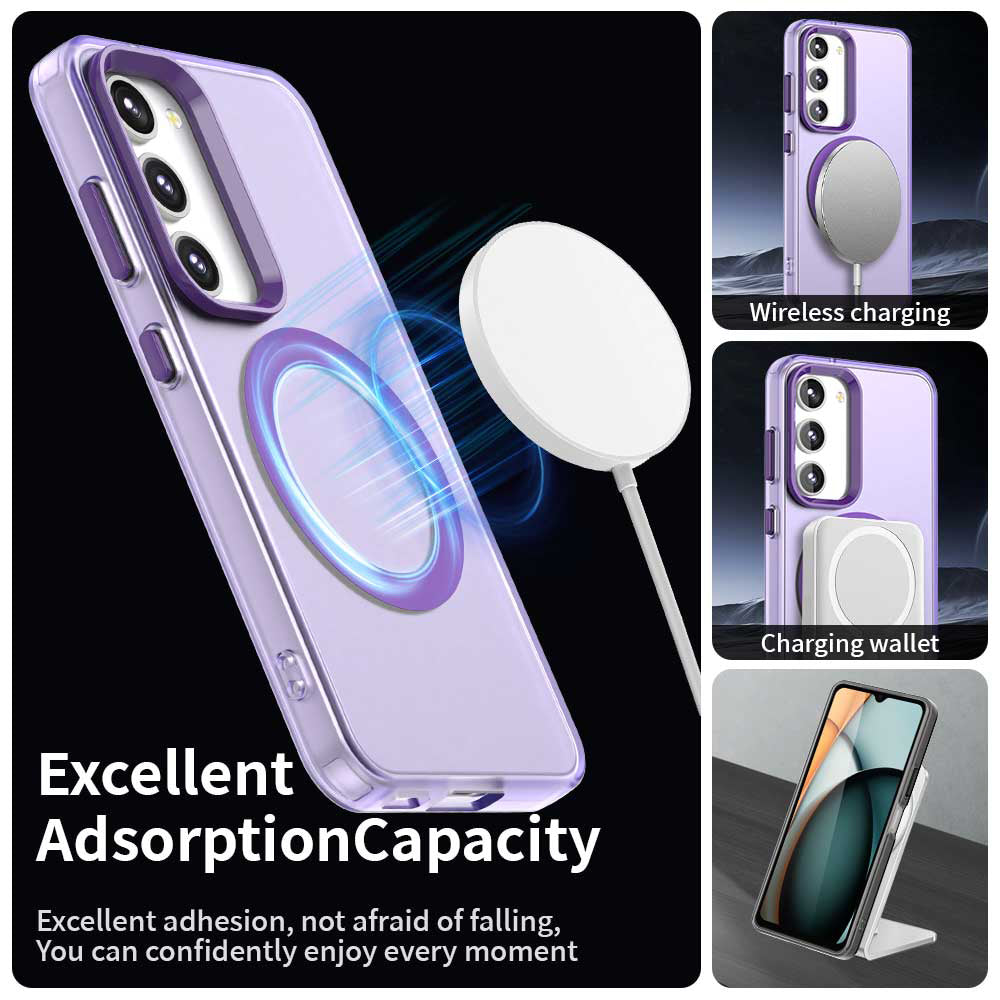MagSafe-kuori Samsung Galaxy S23 S911:lle, Techsuit, CandyCase, Violetti