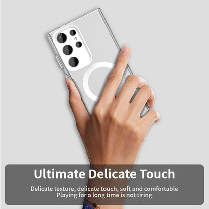 MagSafe-kuori Samsung Galaxy S23 Ultra S918:lle, Techsuit, CandyCase, Valkoinen