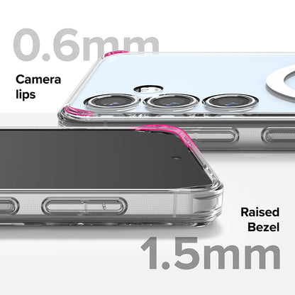 MagSafe-kuori Samsung Galaxy S24 FE S721:lle, Ringke, Fusion, Läpinäkyvä