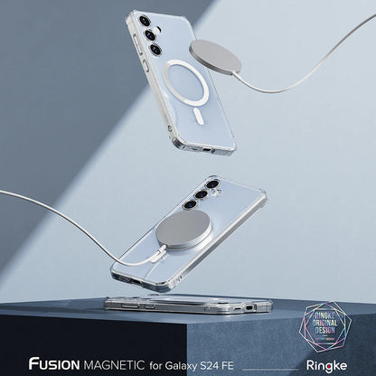 MagSafe-kuori Samsung Galaxy S24 FE S721:lle, Ringke, Fusion, Läpinäkyvä