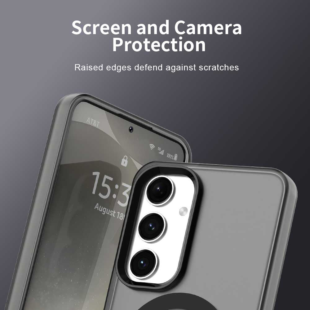 MagSafe Case for Samsung Galaxy S24 FE S721, Techsuit, CandyCase, Black