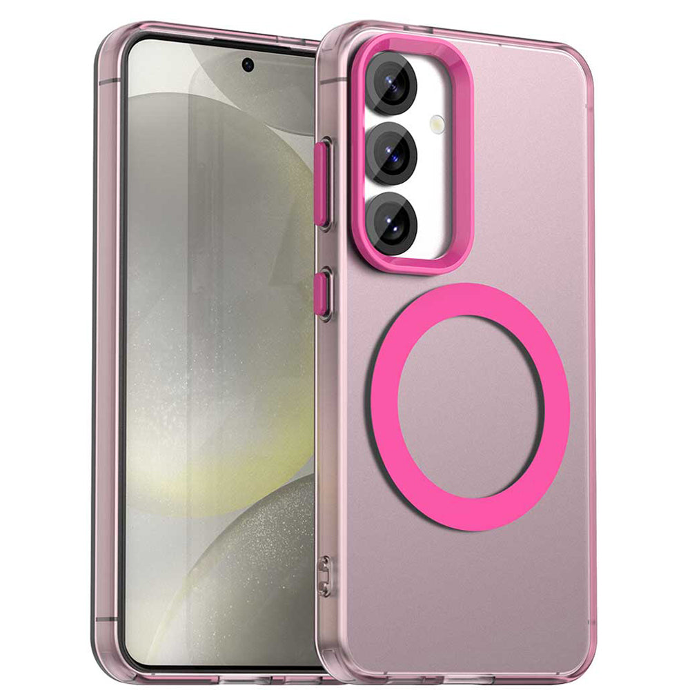 MagSafe-kuori Samsung Galaxy S24 FE S721:lle, Techsuit, CandyCase, Vaaleanpunainen