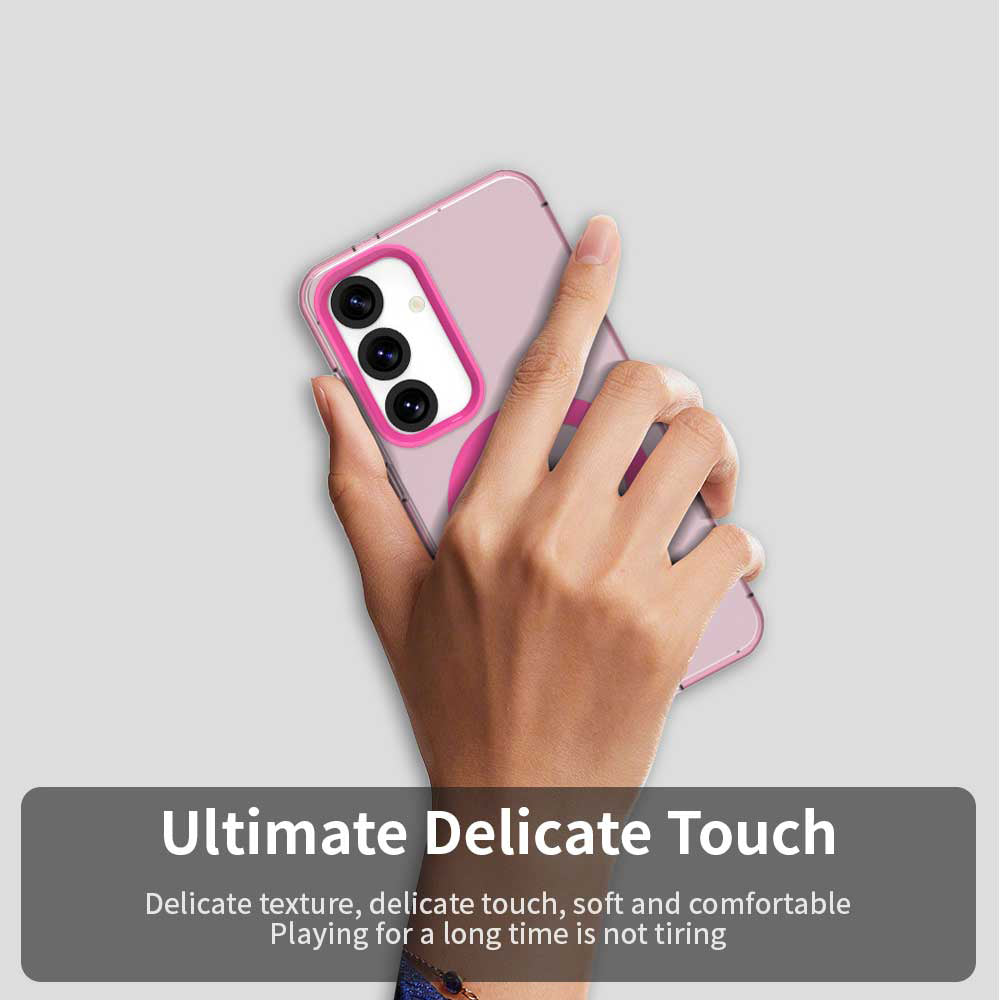 MagSafe-kuori Samsung Galaxy S24 FE S721:lle, Techsuit, CandyCase, Vaaleanpunainen