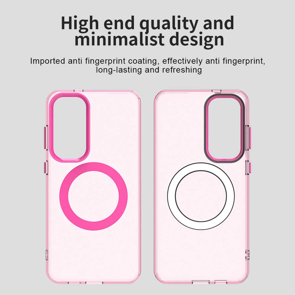 MagSafe-kuori Samsung Galaxy S24 FE S721:lle, Techsuit, CandyCase, Vaaleanpunainen