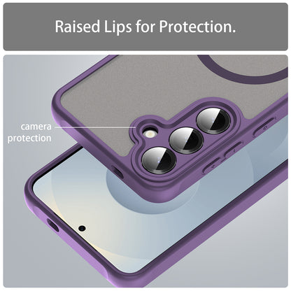 MagSafe-kuori Samsung Galaxy S24 S921:lle, Techsuit, HaloFrost II, Violetti