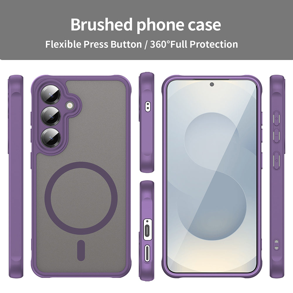 MagSafe-kuori Samsung Galaxy S24 S921:lle, Techsuit, HaloFrost II, Violetti