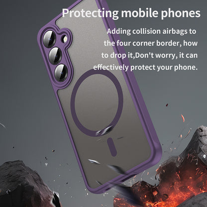 MagSafe-kuori Samsung Galaxy S24 S921:lle, Techsuit, HaloFrost II, Violetti