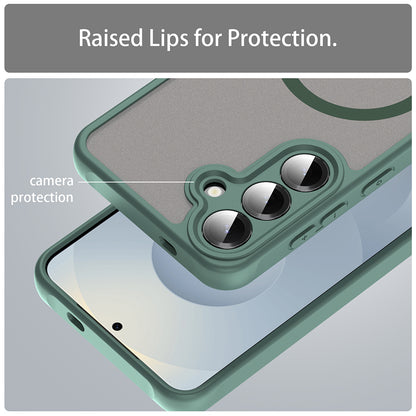 MagSafe-kuori Samsung Galaxy S24 S921:lle, Techsuit, HaloFrost II, Vihreä