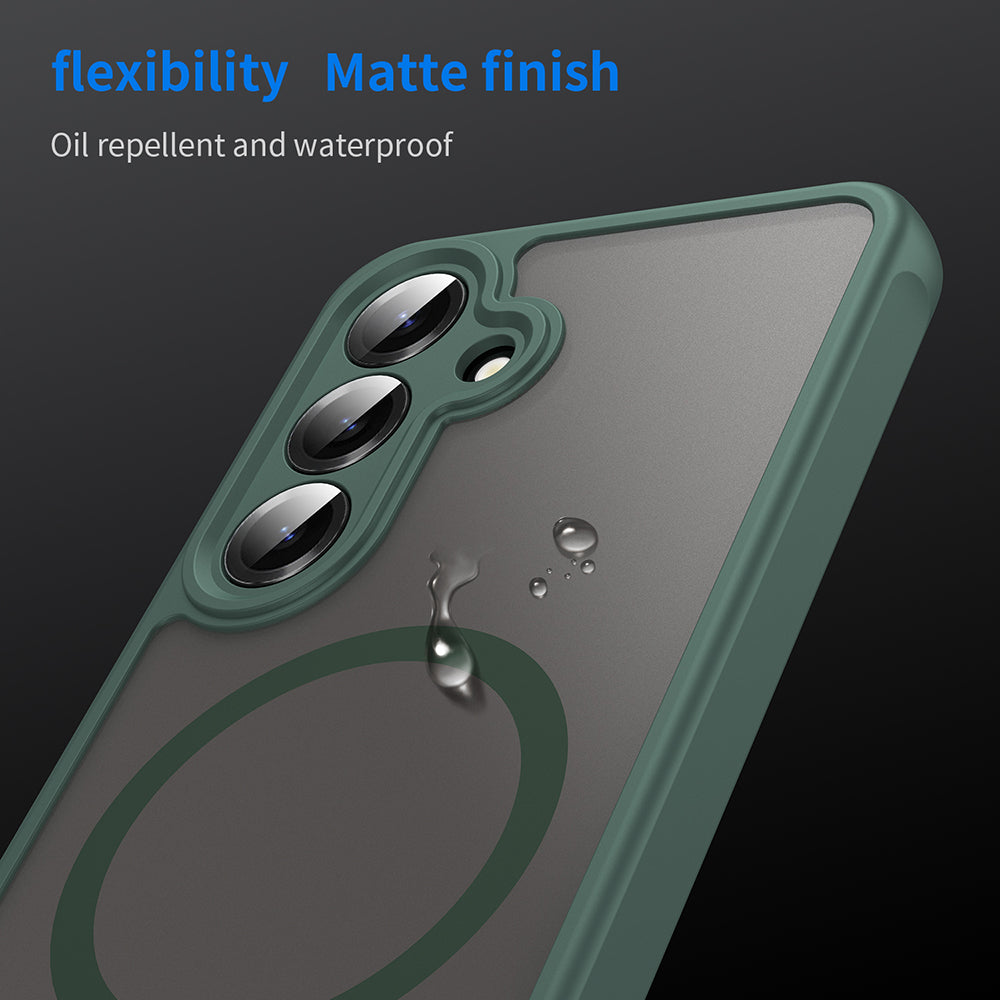 MagSafe-kuori Samsung Galaxy S24 S921:lle, Techsuit, HaloFrost II, Vihreä