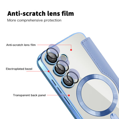 MagSafe-kuori Samsung Galaxy S24 S921:lle, Techsuit, SmartMag Book, Sininen