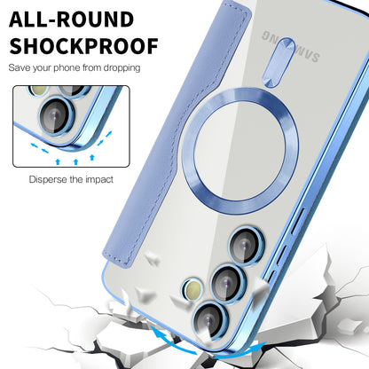 MagSafe-kuori Samsung Galaxy S24 S921:lle, Techsuit, SmartMag Book, Sininen