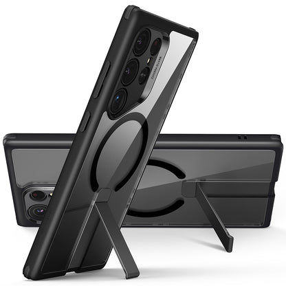 MagSafe-kotelo Samsung Galaxy S24 Ultra S928:lle, ESR, Boost Flickstand, Läpinäkyvä Musta
