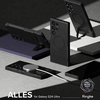 MagSafe-kuori Samsung Galaxy S24 Ultra S928:lle, Ringke, Alles, Musta