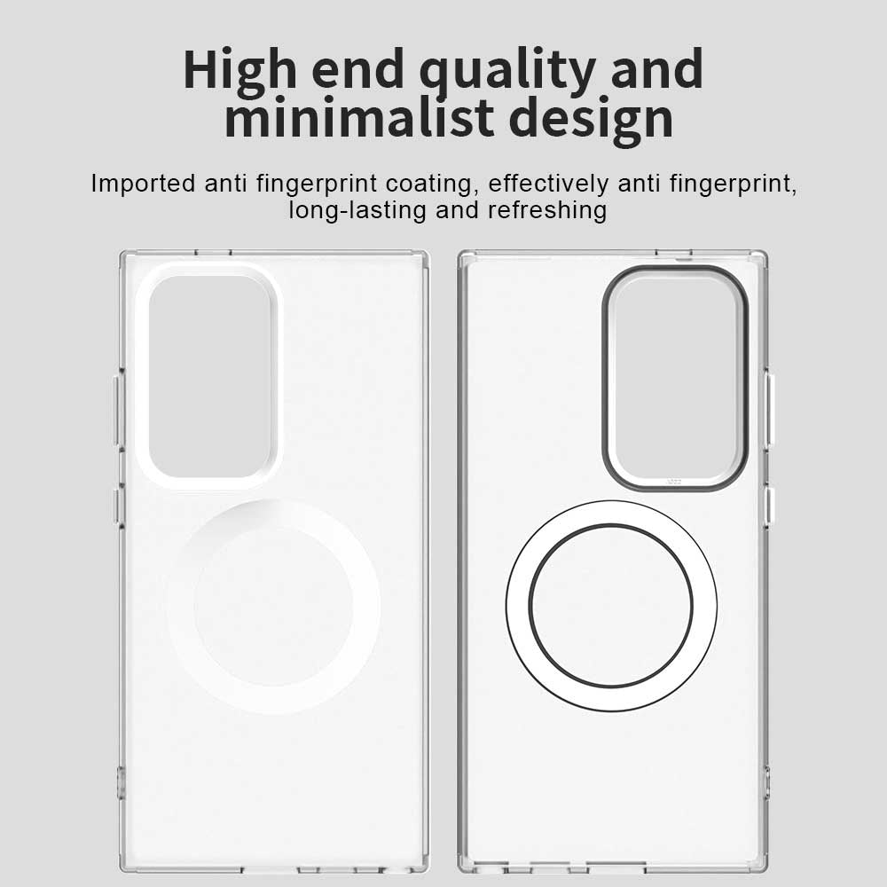 MagSafe Case for Samsung Galaxy S24 Ultra S928, Techsuit, CandyCase, White