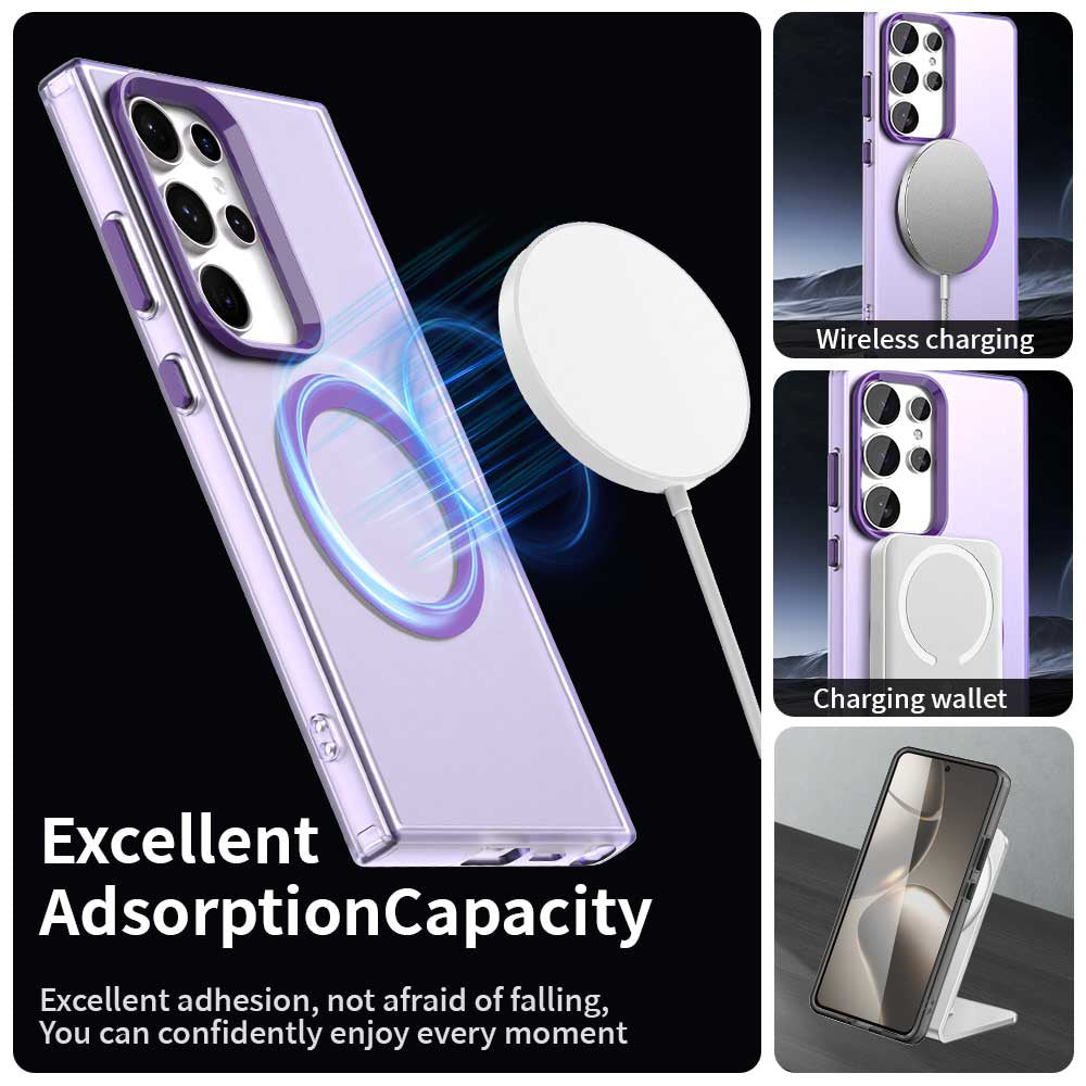 MagSafe Case for Samsung Galaxy S24 Ultra S928, Techsuit, CandyCase, Purple