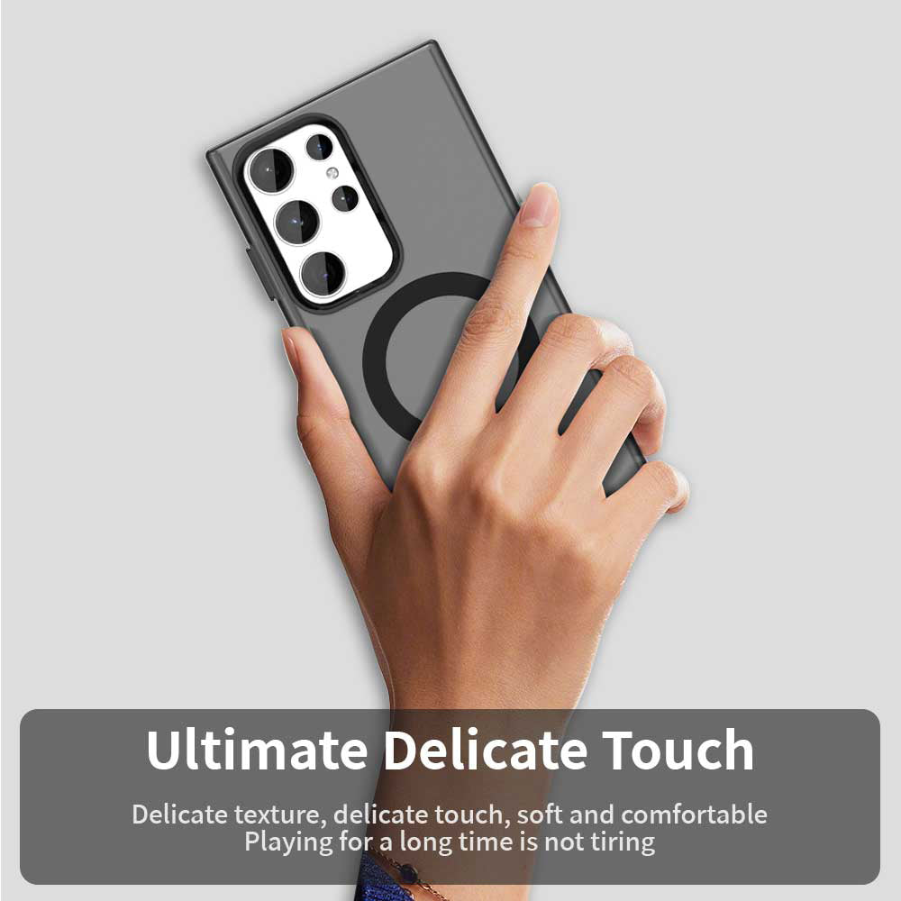 MagSafe-kuori Samsung Galaxy S24 Ultra S928:lle, Techsuit, CandyCase, Musta