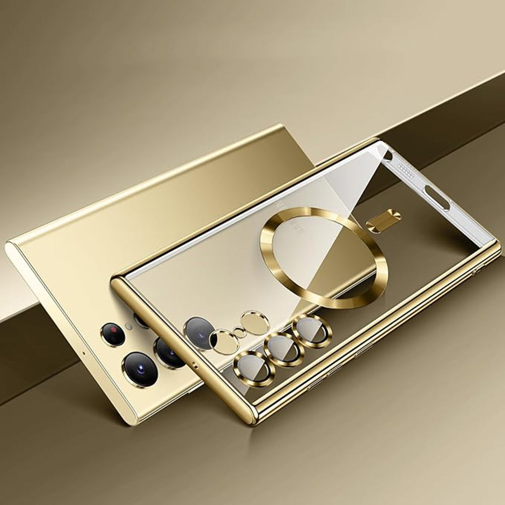 MagSafe-kuori Samsung Galaxy S24 Ultra S928:lle, Techsuit, Luxury Crystal, Hopea