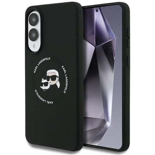 MagSafe-kotelo Samsung Galaxy S25 Edge S937:lle, Karl Lagerfeld, Silicone Double Heads, Musta