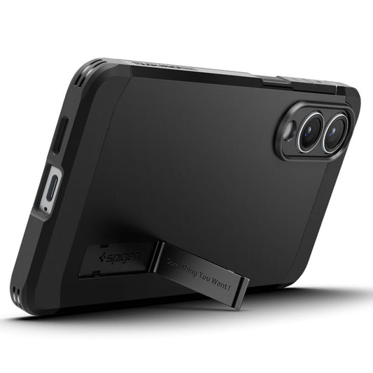 MagSafe-kotelo Samsung Galaxy S25 Edge S937:lle, Spigen, Tough Armor, Musta ACS09422