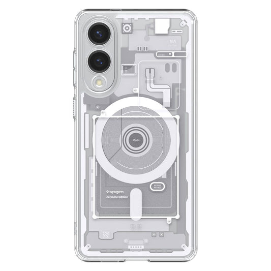 MagSafe-kotelo Samsung Galaxy S25 Edge S937:lle, Spigen, Ultra Hybrid Zero One, Valkoinen ACS09417