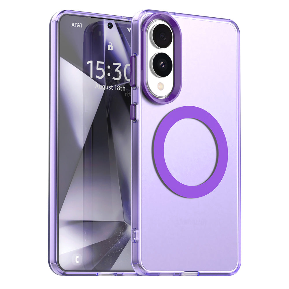 MagSafe Case for Samsung Galaxy S25 Edge S937, Techsuit, CandyCase, Purple