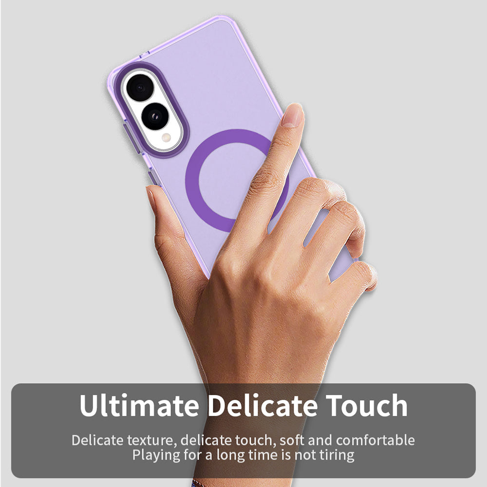 MagSafe Case for Samsung Galaxy S25 Edge S937, Techsuit, CandyCase, Purple