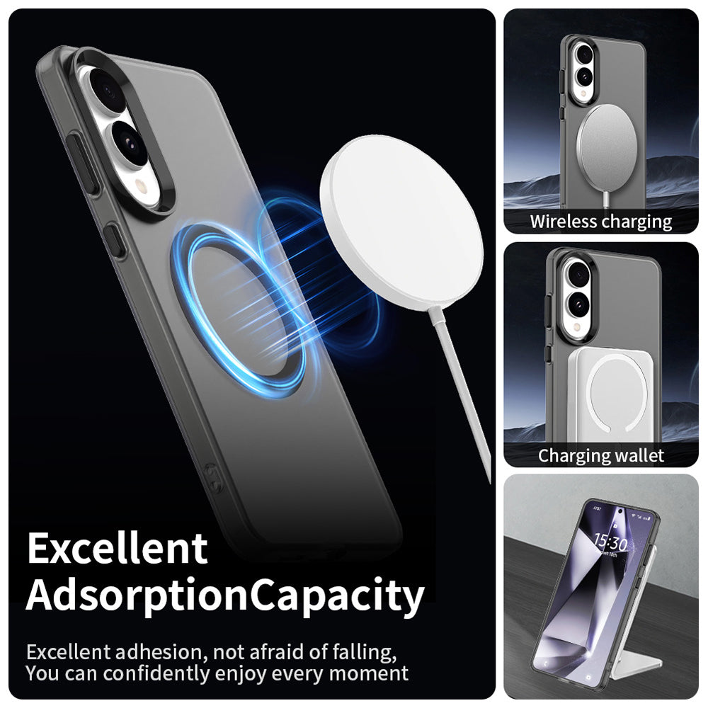 MagSafe-kuori Samsung Galaxy S25 Edge S937:lle, Techsuit, CandyCase, Musta