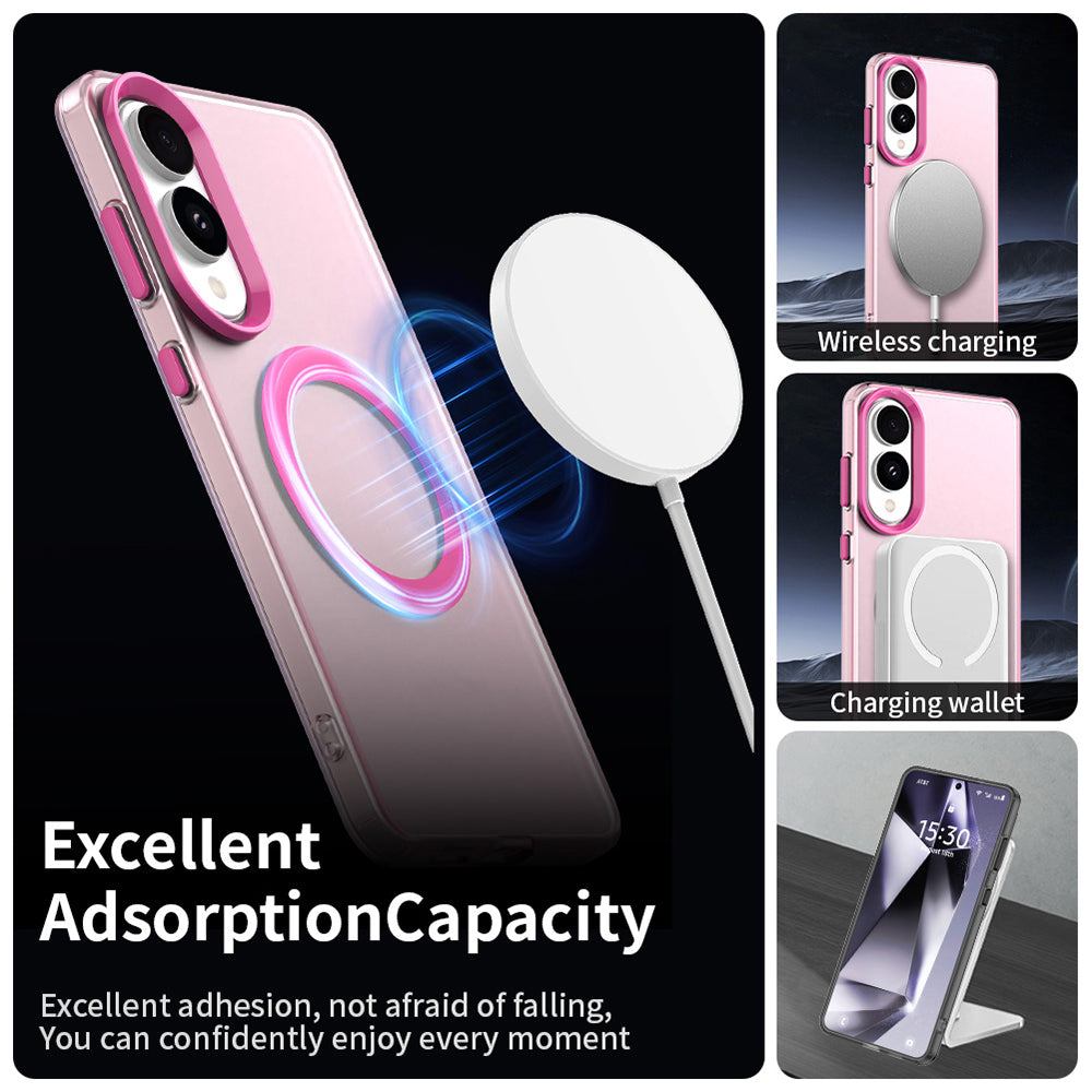 MagSafe-kuori Samsung Galaxy S25 Edge S937:lle, Techsuit, CandyCase, Vaaleanpunainen