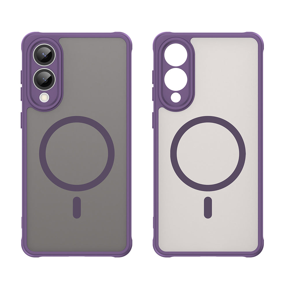 MagSafe-kuori Samsung Galaxy S25 Edge S937:lle, Techsuit, HaloFrost II, Violetti