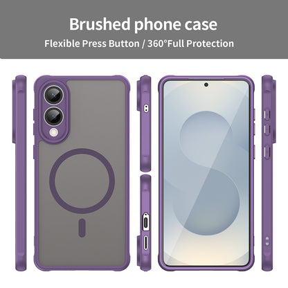 MagSafe-kuori Samsung Galaxy S25 Edge S937:lle, Techsuit, HaloFrost II, Violetti
