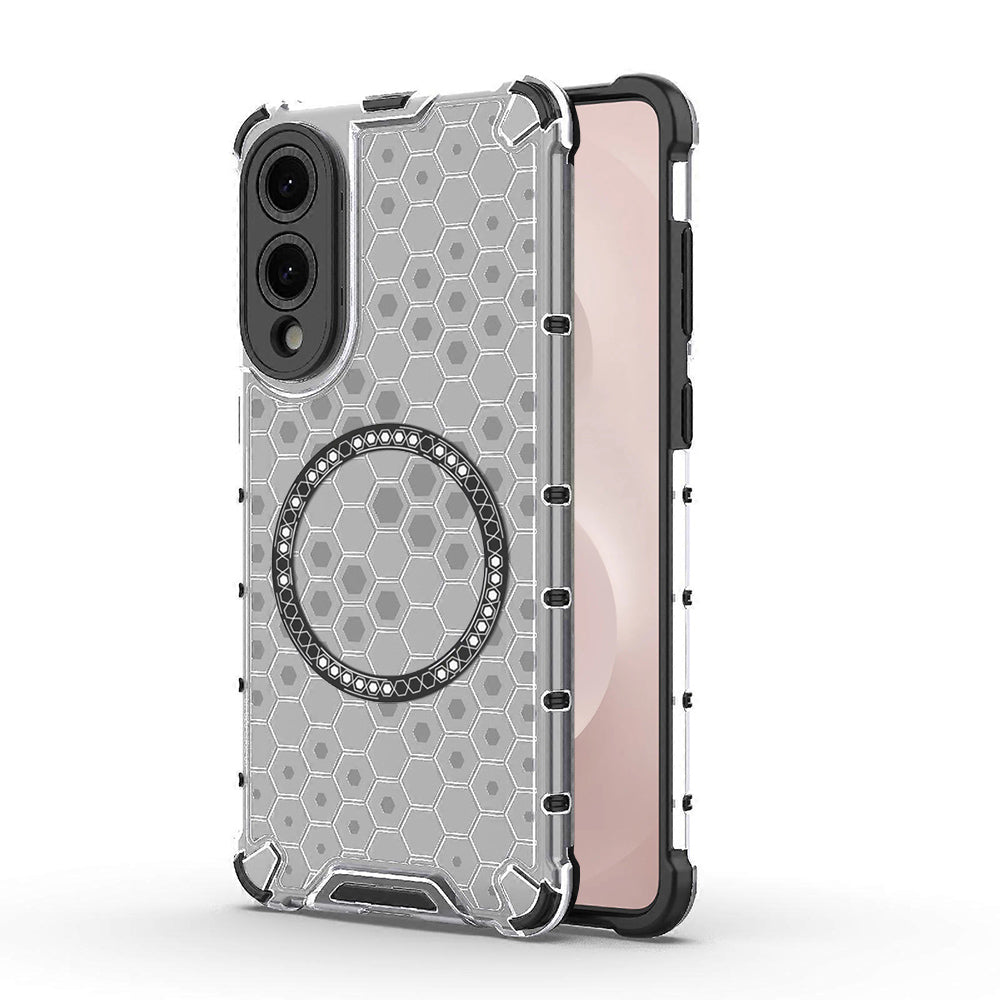 MagSafe-kuori Samsung Galaxy S25 Edge S937:lle, Techsuit, HoneyComb Shield, Valkoinen