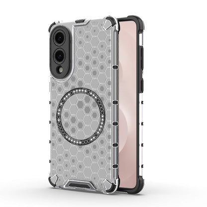 MagSafe-kuori Samsung Galaxy S25 Edge S937:lle, Techsuit, HoneyComb Shield, Valkoinen