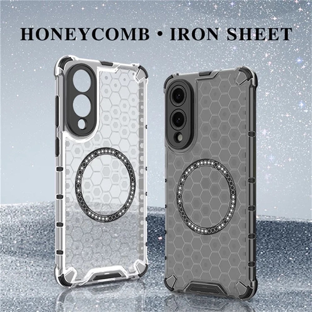 MagSafe-kuori Samsung Galaxy S25 Edge S937:lle, Techsuit, HoneyComb Shield, Valkoinen